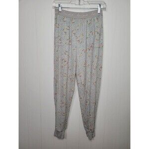 Victoria's Secret Pink Pajama Pants Women's Medium Rainbow Heart Y2k